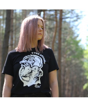 Koszulka damska V for Vegan