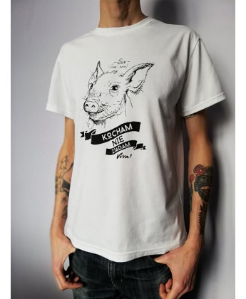 Koszulka męska KOCHAM NIE ZJADAM