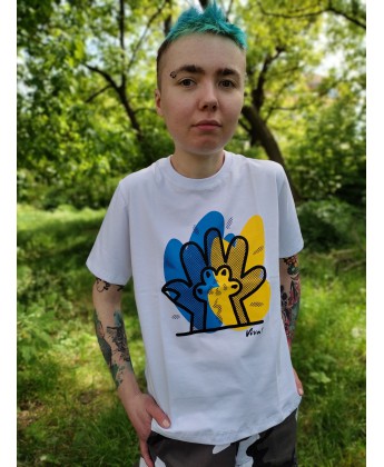 Koszulka unisex "ŁAPKI" -  POMOC DLA ZWIERZAKÓW Z UKRAINY 