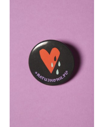 Mała Przypinka Konie z Morskiego Oka wzór nr 3