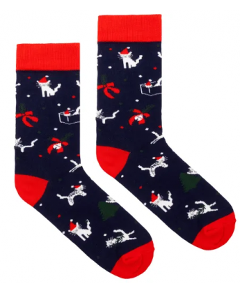 Skarpetki świąteczne Kotki