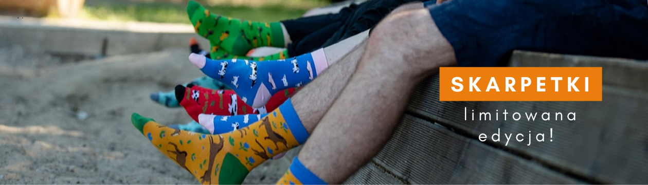 Kolorowe skarpetki VIVA z motywami zwierzęcymi